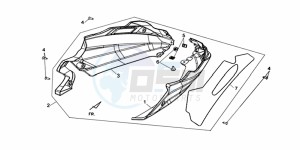 WOLF 250EFI drawing COWLING LOWER SIDE