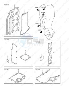 DF 100 drawing Opt: Gasket Set