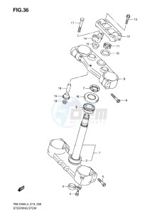 RM-Z450 EU drawing STEERING STEM