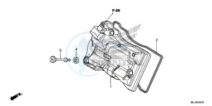 NC750XDE NC750XD Europe Direct - (ED) drawing CYLINDER HEAD COVER