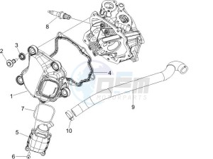 Beverly 125 drawing Cylinder head cover