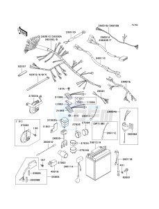 KZ 1000 P [POLICE 1000] (P20-P24) [POLICE 1000] drawing CHASSIS ELECTRICAL EQUIPMENT