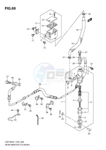 VZR1800 (E50) INTRUDER drawing REAR MASTER CYLINDER