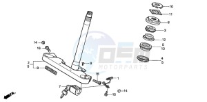 VT600C drawing STEERING STEM