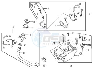 JOYRIDE 200 E2 - 2004 drawing FUEL PUMP - FUEL TANK ASSY