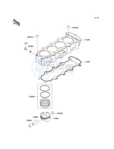 ZX 636 B [NINJA ZX-6R[ (B1-B2) [NINJA ZX-6R drawing CYLINDER_PISTON-- S- -