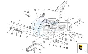 RSV 4 1000 APRC R drawing Swing arm