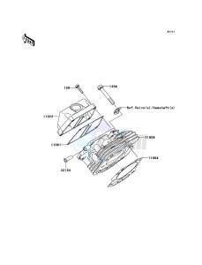 MULE_600 KAF400B7F EU drawing Cylinder Head