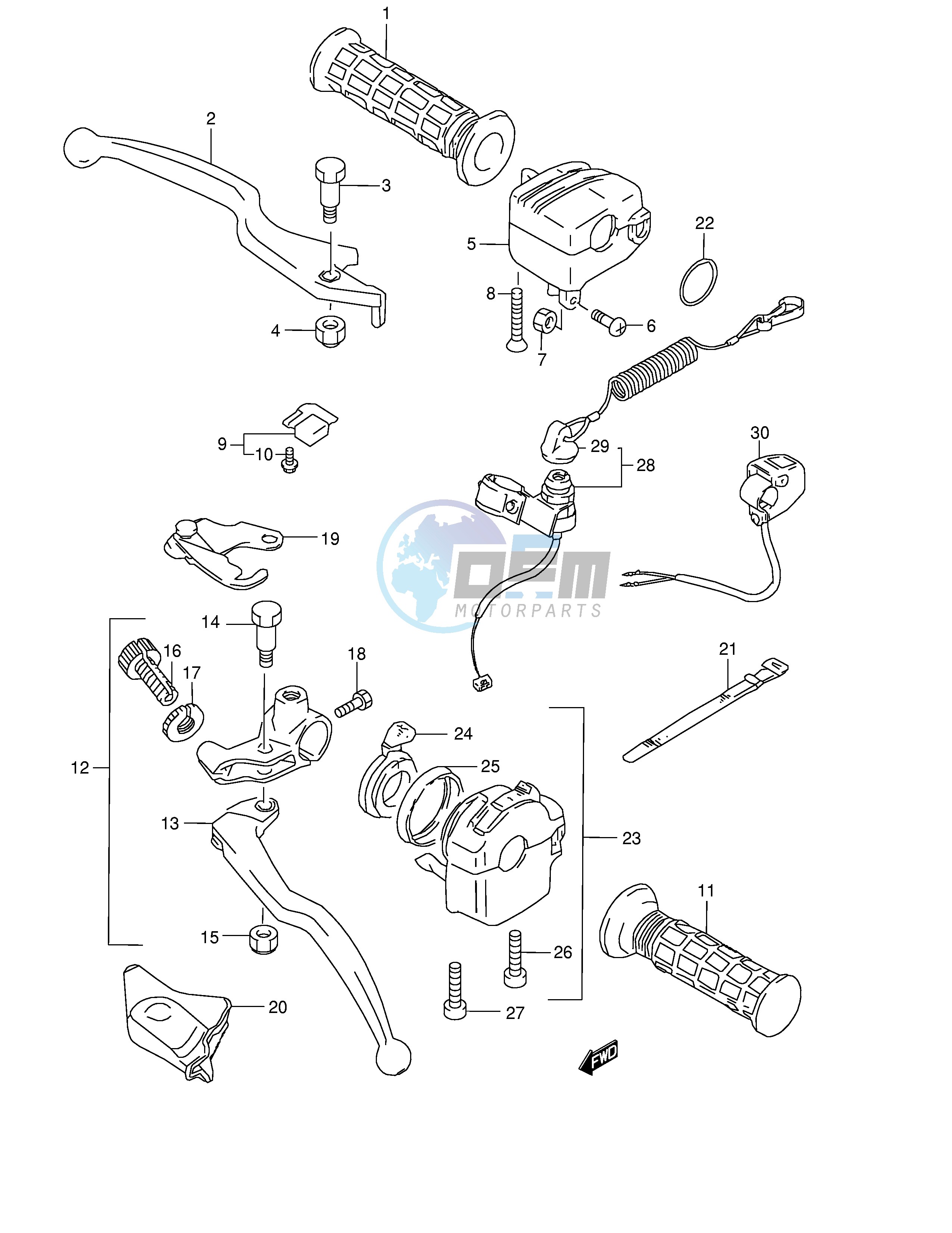 HANDLE LEVER (MODEL W X Y K1)