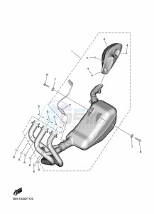 NIKEN MXT850 (BD5F) drawing EXHAUST