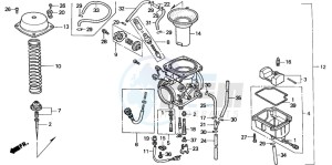 NX500 DOMINATOR drawing CARBURETOR