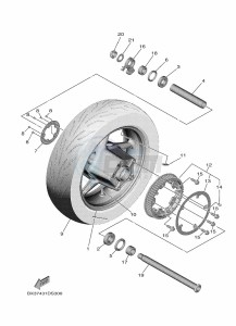 XP560D  (B7MB) drawing REAR WHEEL