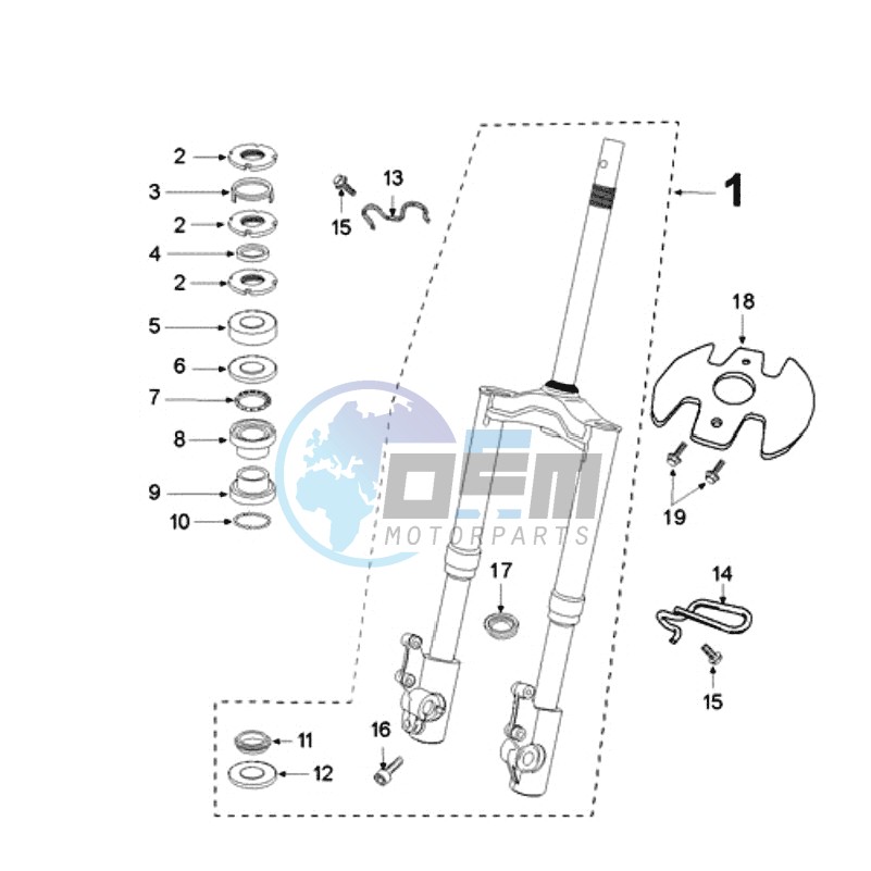 FRONT FORK / STEERINGHEAD