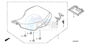 TRX420FPMA U / PS 4WD drawing SEAT