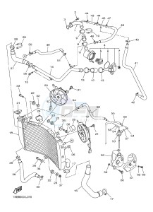 YZF-R1 YZF-R1M 998 R1 (2SG1 2SG2) drawing RADIATOR & HOSE