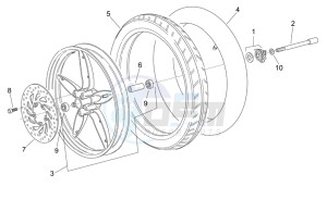 Scarabeo 50 2t e2 (eng. piaggio) drawing Front wheel