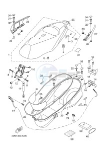 YP125RA (ABS) X-MAX 125 ABS (2DM2 2DM2) drawing SEAT