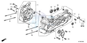 SH125B drawing CRANKCASE