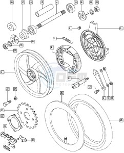 QUADRO_EX_L0-L1 50 L0-L1 drawing Rear wheel