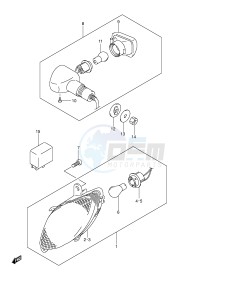 GSX1300R (E2) Hayabusa drawing TURNSIGNAL LAMP (MODEL K4)