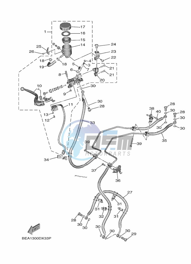 FRONT MASTER CYLINDER