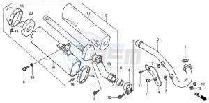 CRF450R drawing EXHAUST MUFFLER (CRF450R2-ED/U)