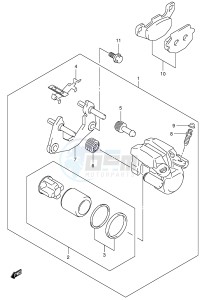 LT-A500F (P24) drawing REAR CALIPER (MODEL K4)