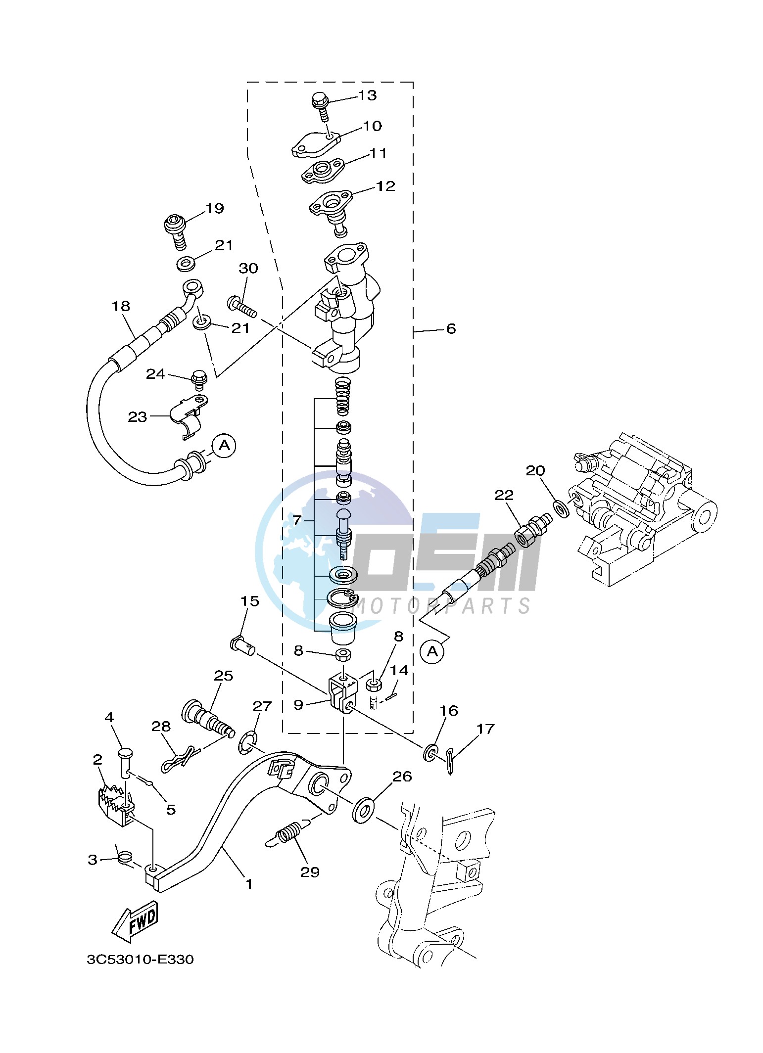 REAR MASTER CYLINDER