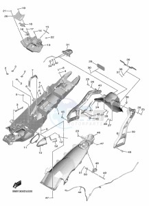 NIKEN GT MXT850D (B5B9) drawing REAR FENDER