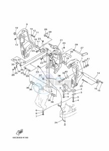 F100BETX drawing FRONT-FAIRING-BRACKET