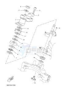 VP250 X-CITY (5B2C 5B2C 5B2C) drawing STEERING