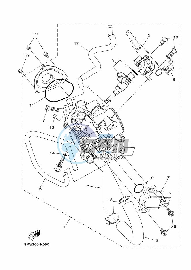 THROTTLE BODY ASSY 1