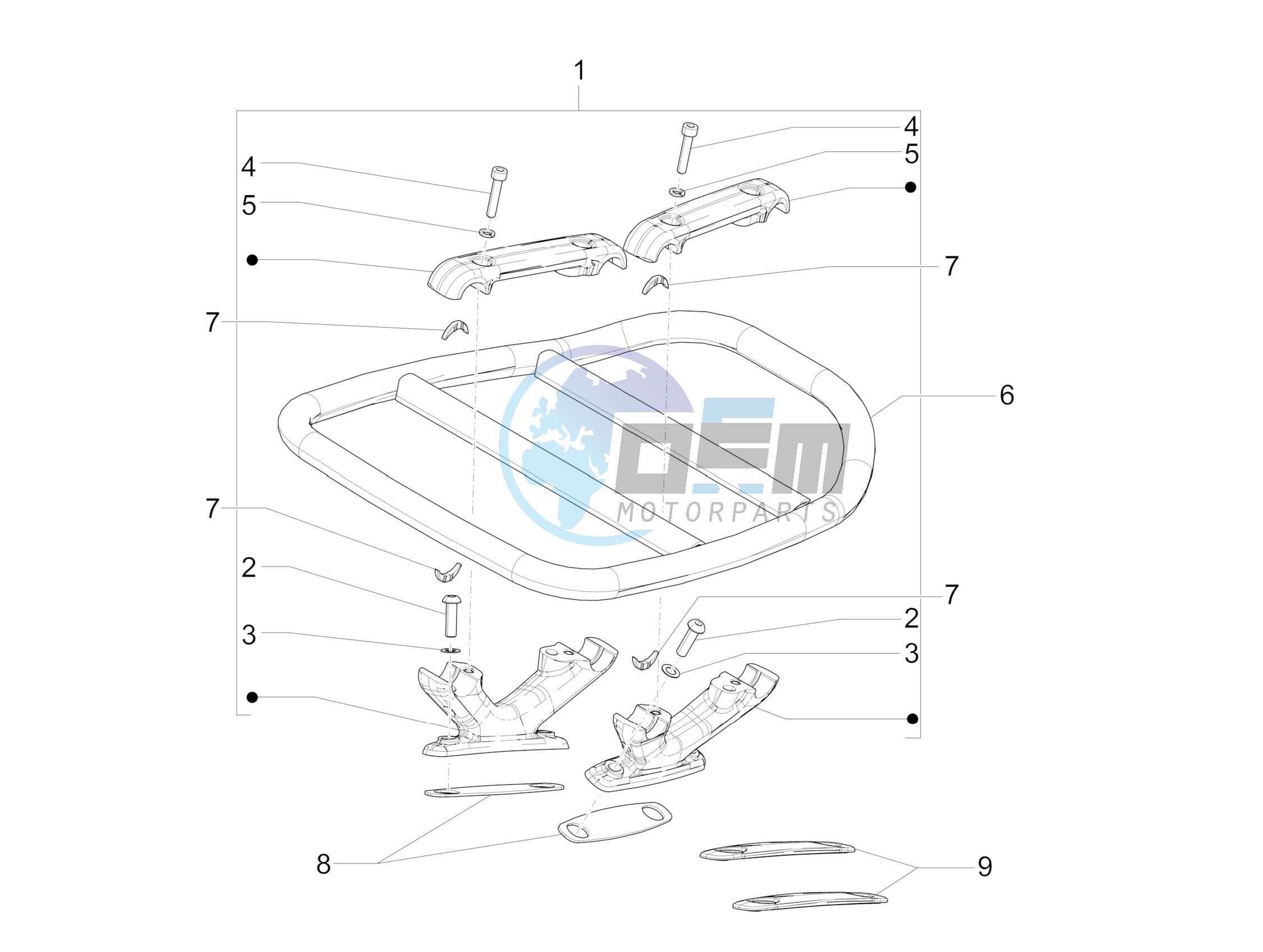 Rear luggage rack