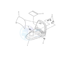 PW 50 drawing FRONT FENDER