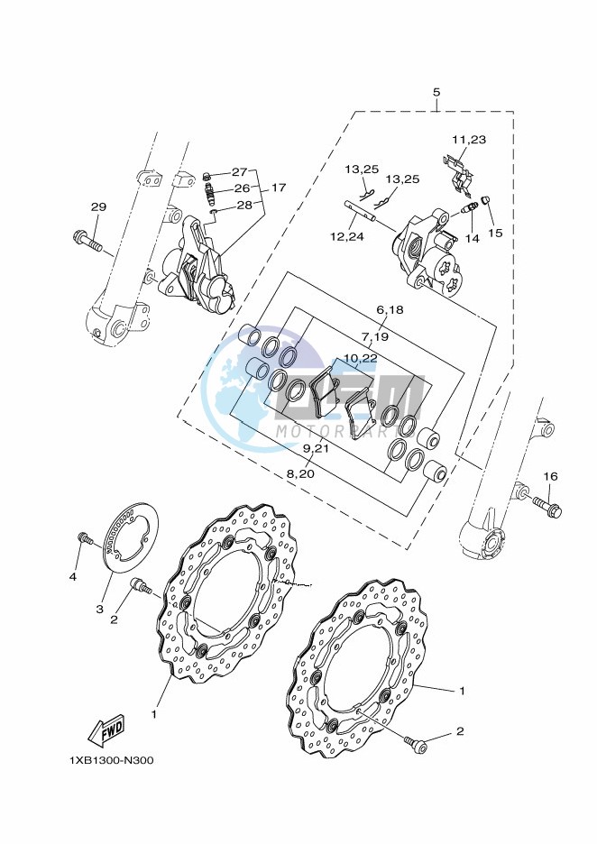 FRONT BRAKE CALIPER