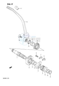 DR250 (E24) drawing KICK STARTER