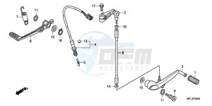 CBR1000RR9 BR / MME SPC - (BR / MME SPC) drawing PEDAL