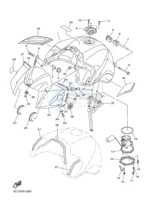 FZ1-S FZ1 FAZER 1000 (2DV6) drawing FUEL TANK