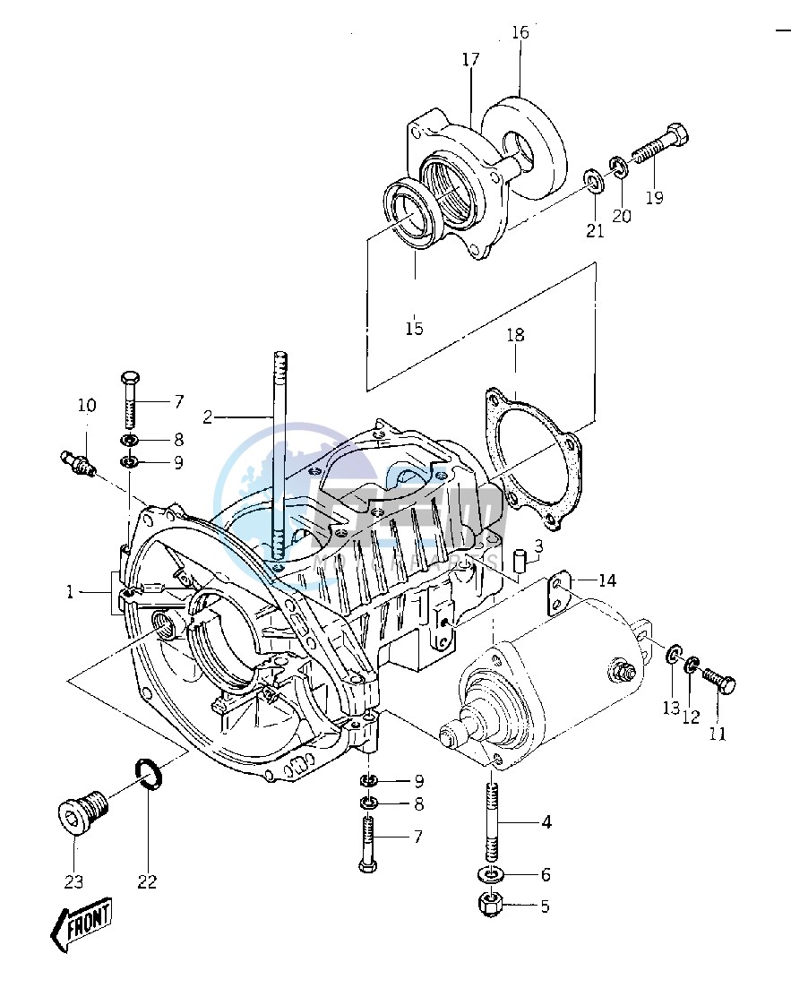 CRANKCASE -- 77-78 A1_A1A_A2- -