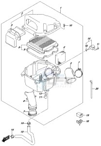 DL650 drawing AIR CLEANER