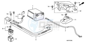 CBF125MA UK - (E) drawing BATTERY