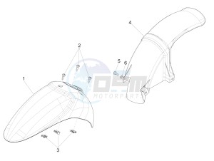 Liberty 125 4t Delivery e3 Single drawing Wheel housing - Mudguard