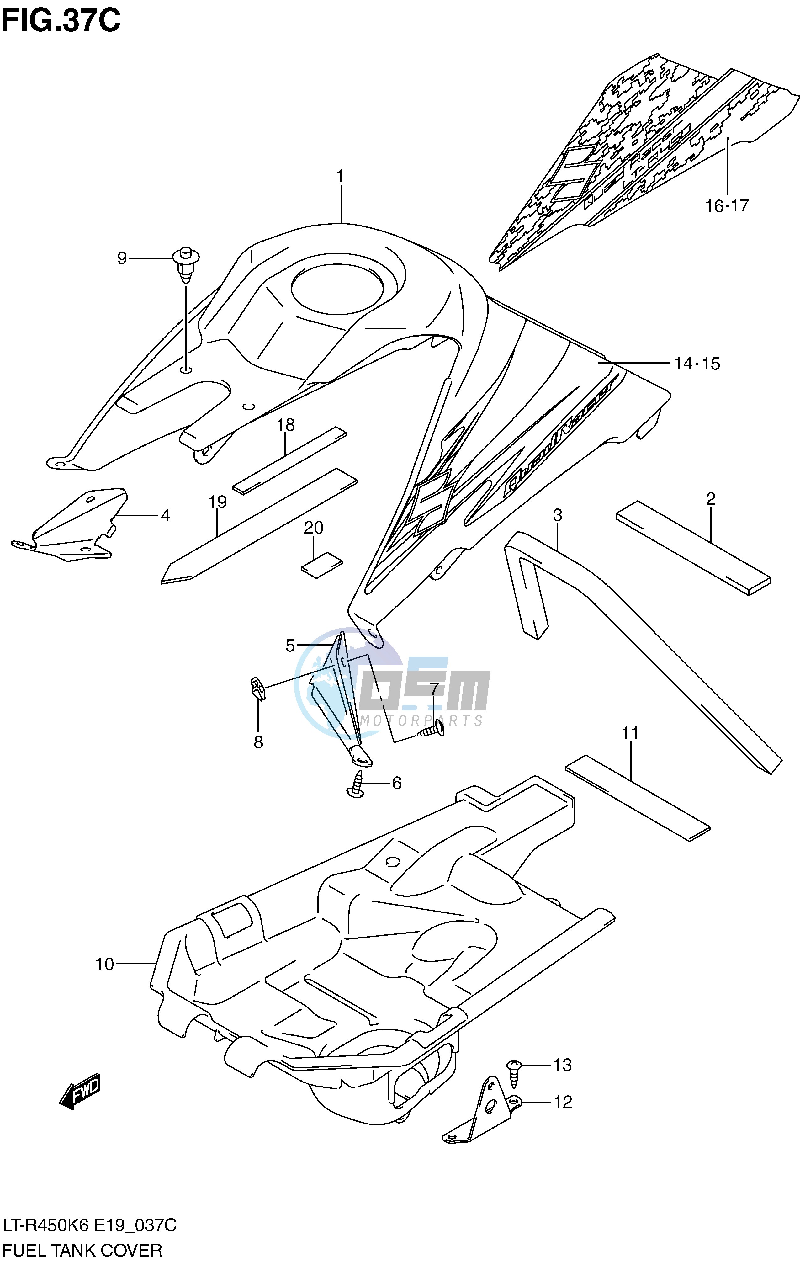 FUEL TANK COVER (MODEL L0)