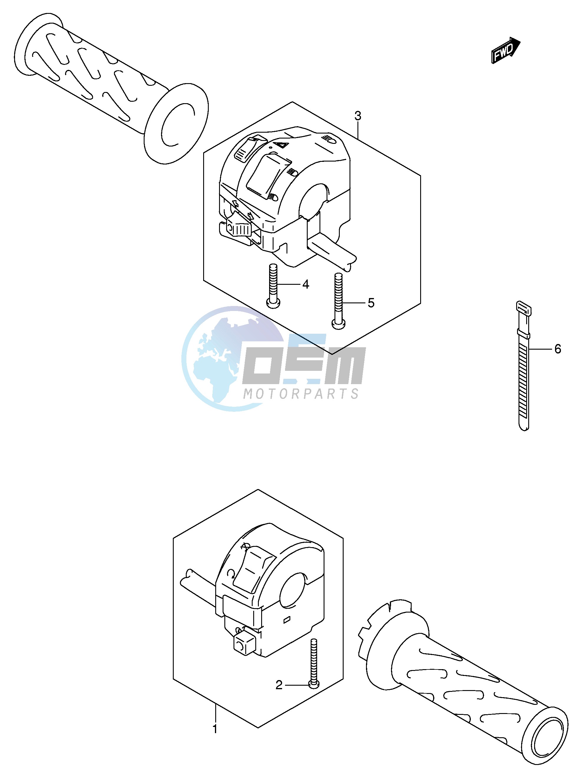 HANDLE SWITCH (MODEL K5 K6)