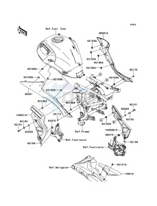 VERSYS KLE650CDF XX (EU ME A(FRICA) drawing Side Covers/Chain Cover