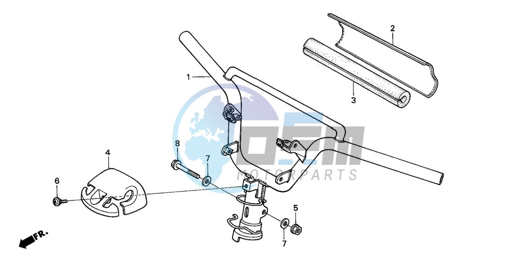 STEERING HANDLE/ HANDLE COVER (2)