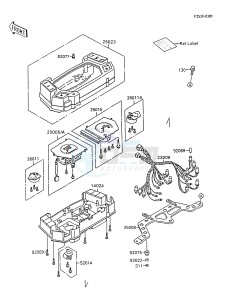 ZX 600 C [NINJA 600R] (C8-C9) [NINJA 600R] drawing METER-- S- -