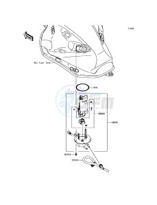 Z800 ABS ZR800FGF UF (UK FA) XX (EU ME A(FRICA) drawing Fuel Pump