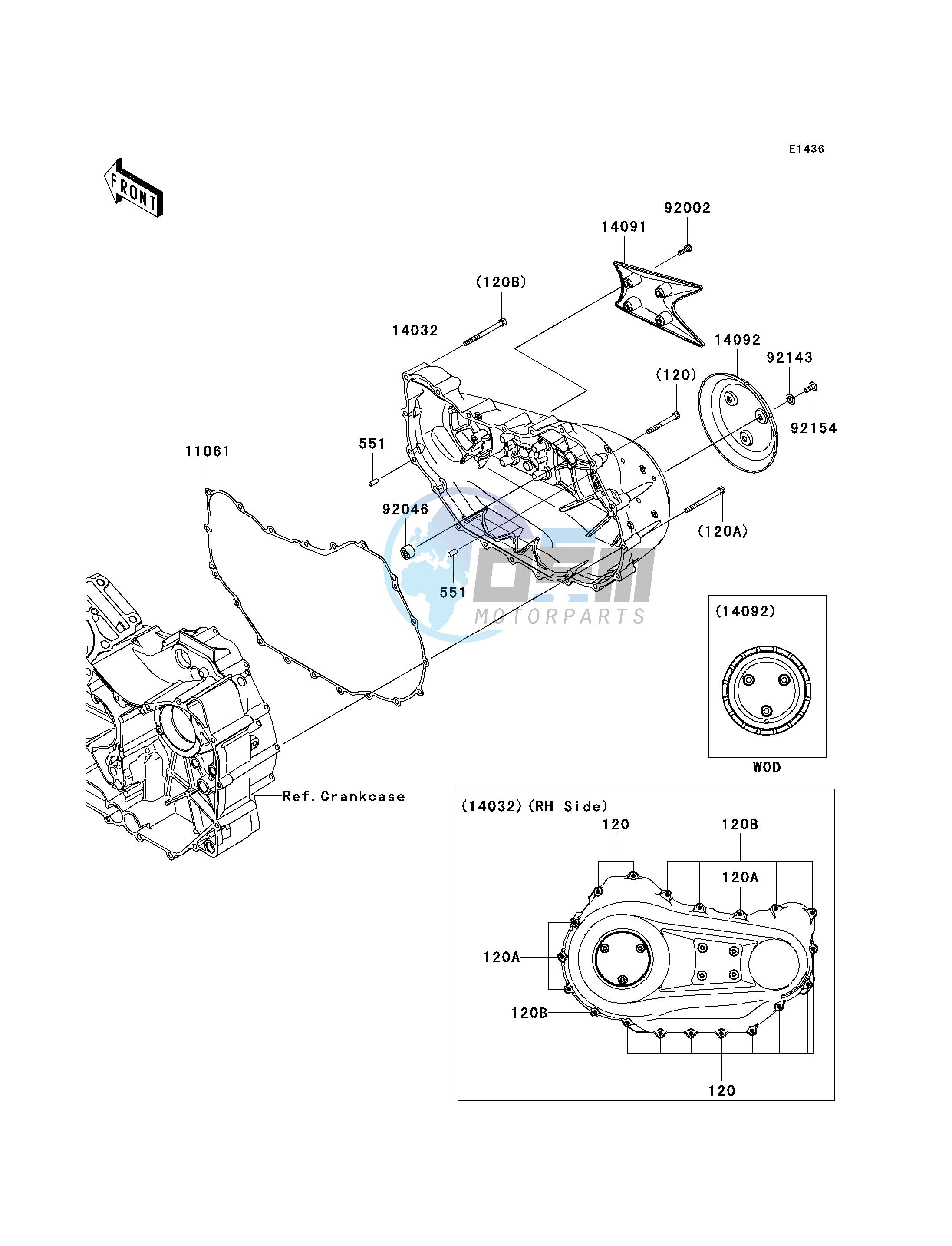 RIGHT ENGINE COVER-- S- -