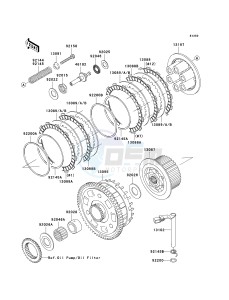 ZX 1200 B [NINJA ZX-12R] (B1-B4) [NINJA ZX-12R] drawing CLUTCH